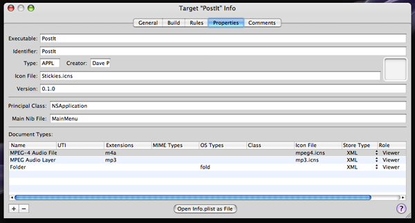 Dock File Types