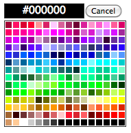 SimpleColor Picker With Text
